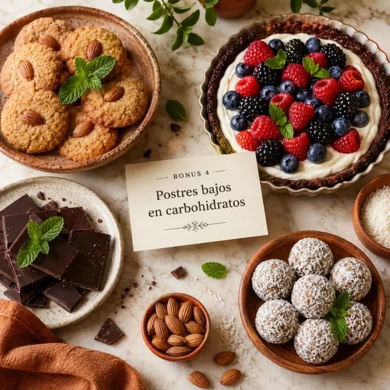 30 Postres adicionales Bajos en Carbohidratos