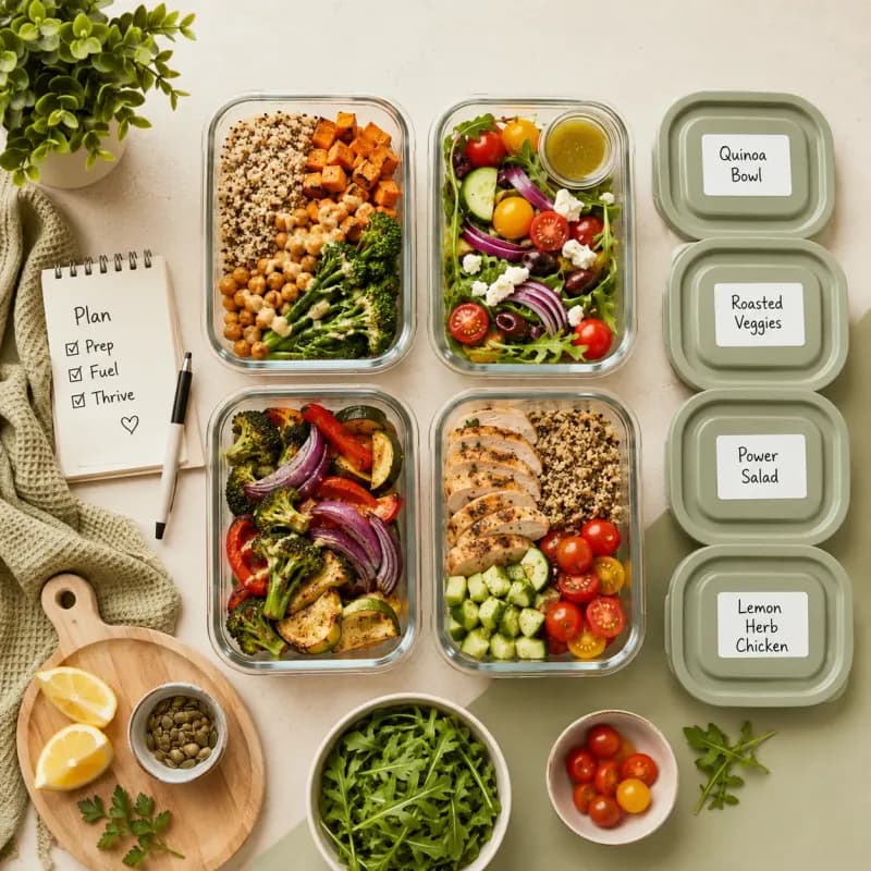 Meal Prep · Organizá tu semana en 2 horas