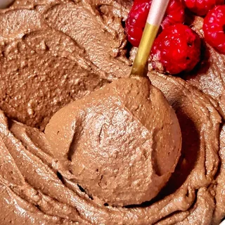 Mousse de chocolate con huevo duro
